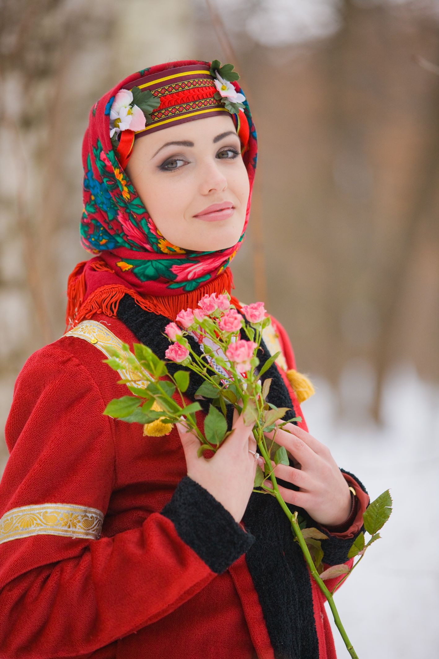 Sexy girl Girls in Slavic costumes in Tehran