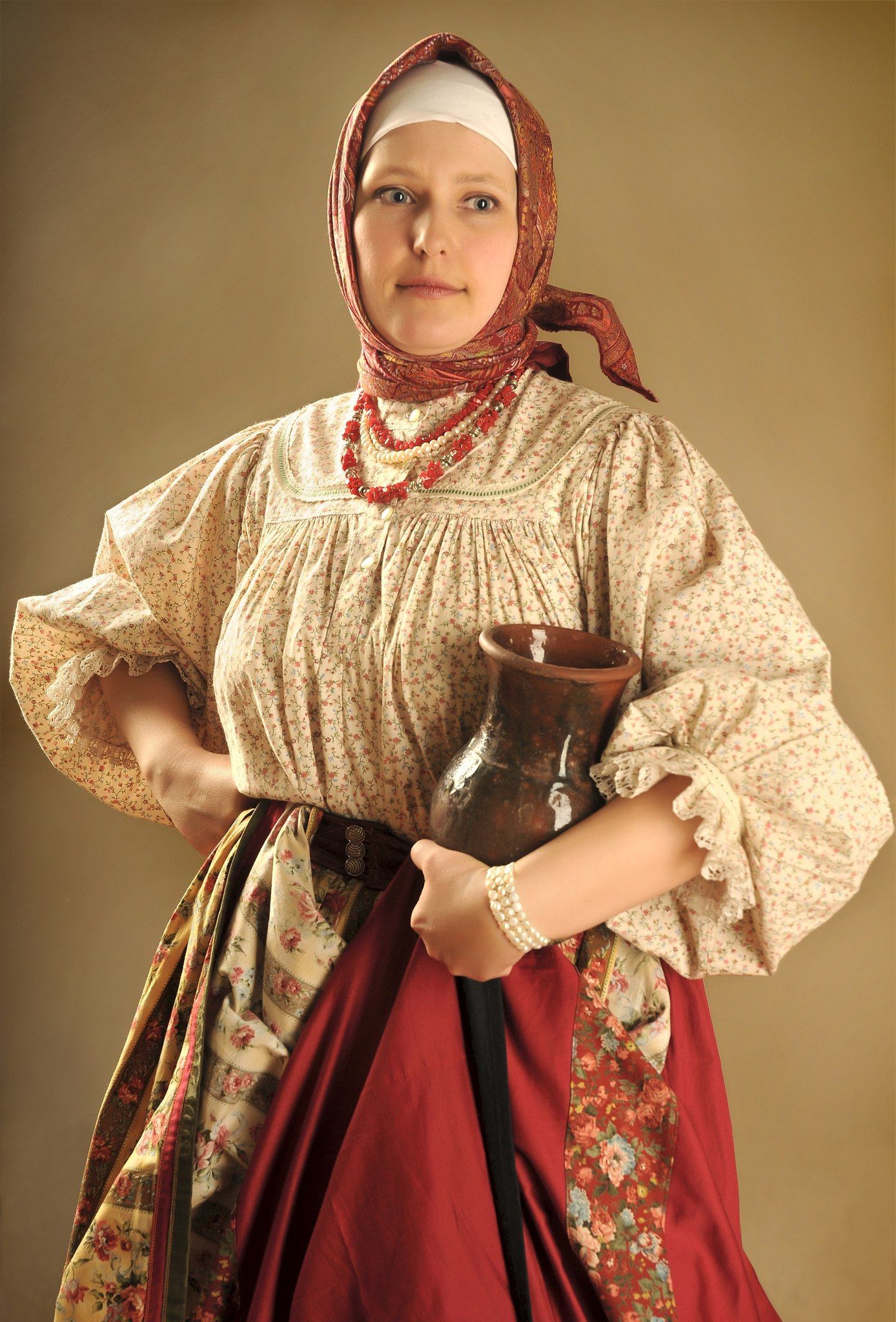 Girls in Slavic costumes in Tehran