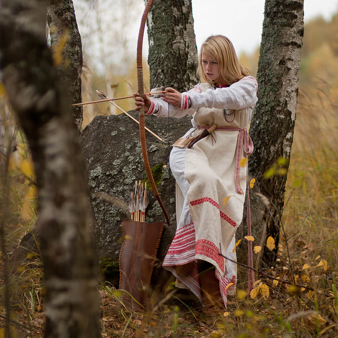 Sexy photo Girls in Slavic costumes in Tehran